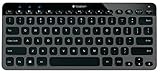Logitech K810 Bluetooth Illuminated Wireless Keyboard for PCs, Tablets, Smartphones - Black