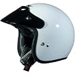 AFX Solid Adult FX-75 Touring Motorcycle Helmet w/ Free B&F Heart Sticker - White