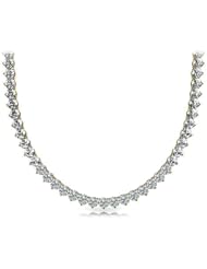 10.00 carat 3 Prong Ladys Round Cut Diamond Necklace in 14 karat Yellow Gold