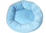 Room Candy Velour For Sure Donut Dog Bed (Baby Blue) Small
