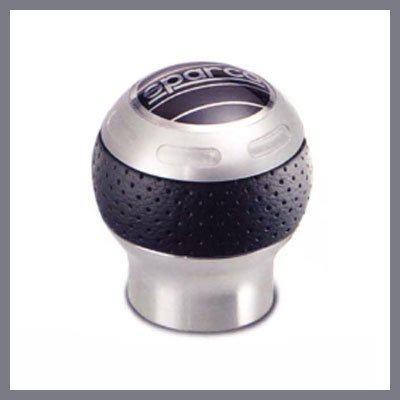 Sparco Globe-X Black Leather Aluminum Manual Shift Knob