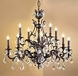 Classic Lighting 57349 AGP CGT Majestic Aged Pewter Chandelier Pewter