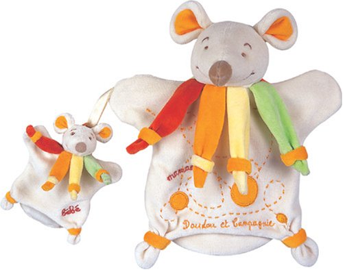 Childrens Toyshop  Toys : Collector Puppet Yellow Mouse and Baby Puppet 24cm PUP1632 Shreds