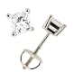 Platinum Certified Princess Cut Diamond Stud Earrings (1 1/4ct tw, G, VS2)