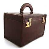 Maxwell Scott - Vanity case en cuir noir (Bellino)