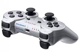 PS3 SILVER DUAL SHOCK 3 WIRELESS CONTROLLER RUMBLE (JAPAN VERSION)
