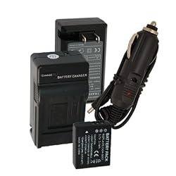 Charger+BatteryforPanasonicLUMIXDMC-TZ1DMC-TZ3TZ2CGA-S007CGA-S007A+carplug