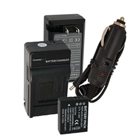 Battery+Charger for PANASONIC LUMIX DMC-TZ4 DMC-TZ5 DMC-TZ50-K DMC-TZ50-S