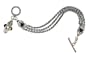 The Jewelers Collection Garnet and Pearl Bracelet in Sterling Silver, 7"