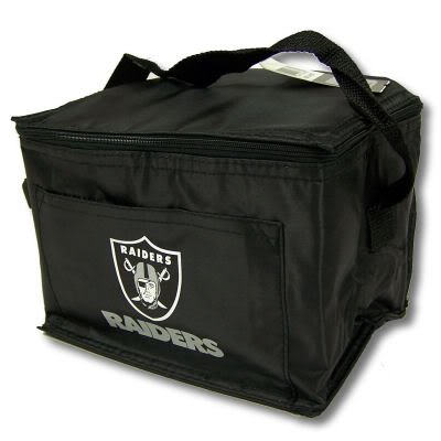 Oakland Raiders Insulated Lunch Tote / 6 Pack Cooler