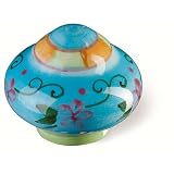 Siro Designs 81-102 Botanico 38MM Round Knob - Blue Center/Orange/Green