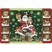 Kay Dee Laminate Placemat Traditional Santa Claus Christmas Holiday