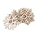 10pcs Assorted Snowflake Shapes Embellishment Xmas Tree Decor