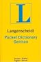 Langenscheidt's Pocket Dictionary German: German-English/English-German (Langenscheidt's Pocket Dictionaries)