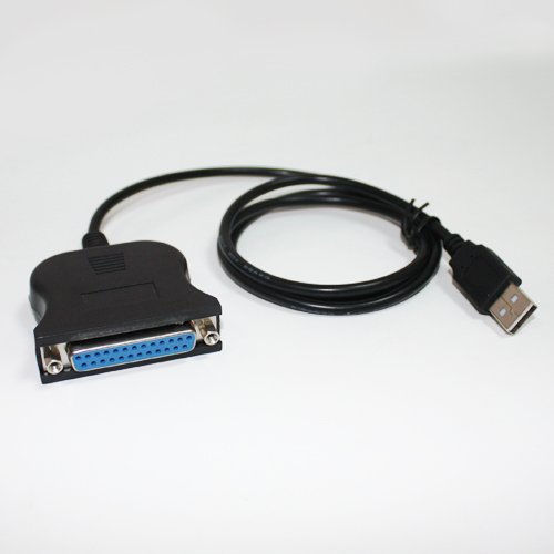 Yooyel USB to 25 Pin DB25 Parallel Printer Cable Adapter - Black