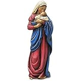 Mary Mothers Kiss Figurine Statue Baby Jesus Catholic Christian Religious Gift
