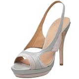 L.A.M.B. Women's Qamar Slingback Sandal,Grey,8.5 M US