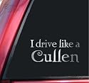 I drive like a Cullen Twilight Vinyl Decal Sticker - Shiny Chrome
