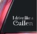 I drive like a Cullen Twilight Vinyl Decal Sticker - Shiny Chrome