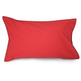 Kids Pillow Cover Red Flannel