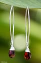 Garnet drop earrings, 'Sublime'