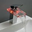Brand New Single Handle Chrome Waterfall Bathroom Sink Faucet faucet with multicolor LED Brand New Single Handle Chrome Waterfall Bathroom Sink Faucet faucet with multicolor LED