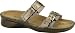 Naot Womens Karaoke, 40, Platinum Leather Brass Leather