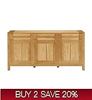 Sonoma Light 3 Door Sideboard