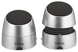 IHOME iHM79SC Rechargeable Mini Speakers (Silver)