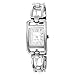 Nine West Women's NW1039SVSB Silver-Tone Rectangular Open-Link Bracelet Watch