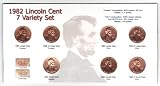 1982 U.S. Lincoln Cent / Penny 7 Variety Coin Set 41VEmxkz15L. SL160 1982 U.S. Lincoln Cent / Penny 7 Variety Coin Set