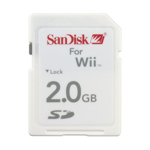 Sandisk 2GB Gaming SD Card For Nintendo Wii - Retail Pack