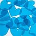 Heart Vinyl Shape 35mm Blue Go Go Transparent