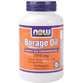 NOW Foods Borage Oil 1000mg, 120 Softgels: Health &amp; Personal Care