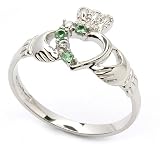 Silver Claddagh Ring LS-SL75GRCZ. Made in Ireland.