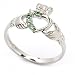 Silver Claddagh Ring LS-SL75GRCZ. Made in Ireland.