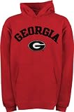 Georgia Bulldogs Youth Red Tackle Twill Hooded Sweatshirt