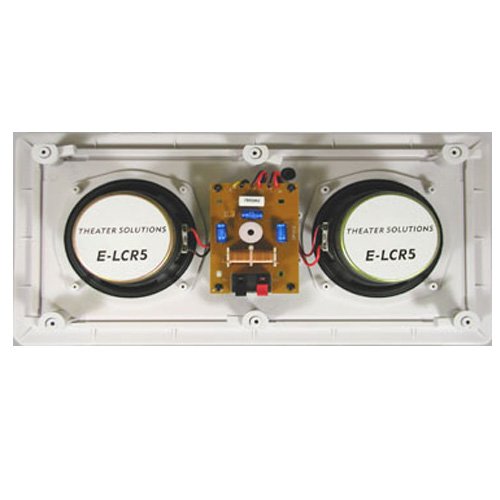 New Dual Woofer In Wall Surround Sound HD Home Theater Round Glass Fiber Center Channel Speaker TSLCR5