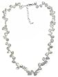 Sterling Silver White Freshwater Necklace, 16-18"