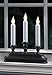 Xodus Innovations FPC1530A Battery Operated LED Window Candelabra, Black Plastic Base, Warm White Light