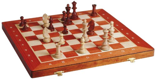 Smir - 509352 - Echecs - Coffret Echecs pliant Acajou marqueterie 2