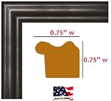 6x9 Custom Made Thin BLACK PICTURE POSTER FRAME Solid Wood .75 inch WIDE MOULDING