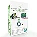 The Hose Co Expanding Garden Hose Kit Green, Blue Double Latex KinkProof Long-Lasting 50 ft Hose, Copper Fittings, 8 Function Nozzle & Bonus Wall Hook