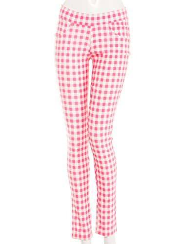 (サルース) salus ギンガムチェック柄スーパーストレッチ美脚パギンス