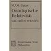 Ontologische Relativit�t und andere Schriften