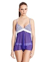 Jean Louis Scherrer Top (Azul Marino / Blanco)