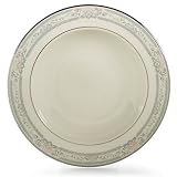 Lenox Charleston Platinum Banded Ivory China Pasta Bowl/Rim Soup