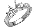 0.75 cts Round Diamonds Engagement Ring - Platinum, 14kt White or Yellow Gold