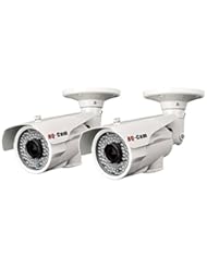 Photography: HQ-Cam? 2 Packs CCTV Home Video Outdoor CCD Bullet Security Camera - 700 color TV Lines Sony Super HAD II CCD 1/3" Sony Super HAD II CCD Build-in 42IR Infrared LEDs 2.8-12mm Vari-Focal Lens Outdoor/Indoor Weatherproof and Vandalproof Day Night Vision For CCTV Surveillance System - HQ-Cam