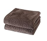 Buscher 20184-700 Handtuch Set 2 teilig Baumwolle Velourjacquard schoko